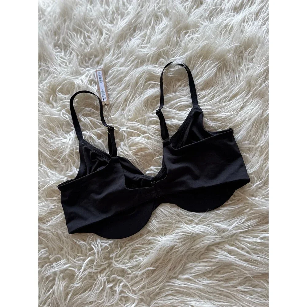 Skims Swim Full Coverage Bikini Top Onyx Size 15